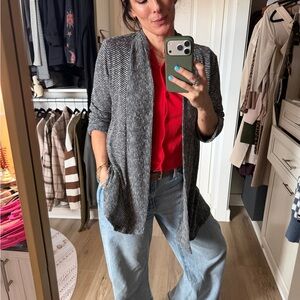 Tommy Hilfiger navy and White Knit Cardigan